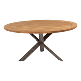 Taste 4SO Prado tafelblad teak 160 cm. Ø Prado onderstel terre voor 160 cm. Ø ronde tafel