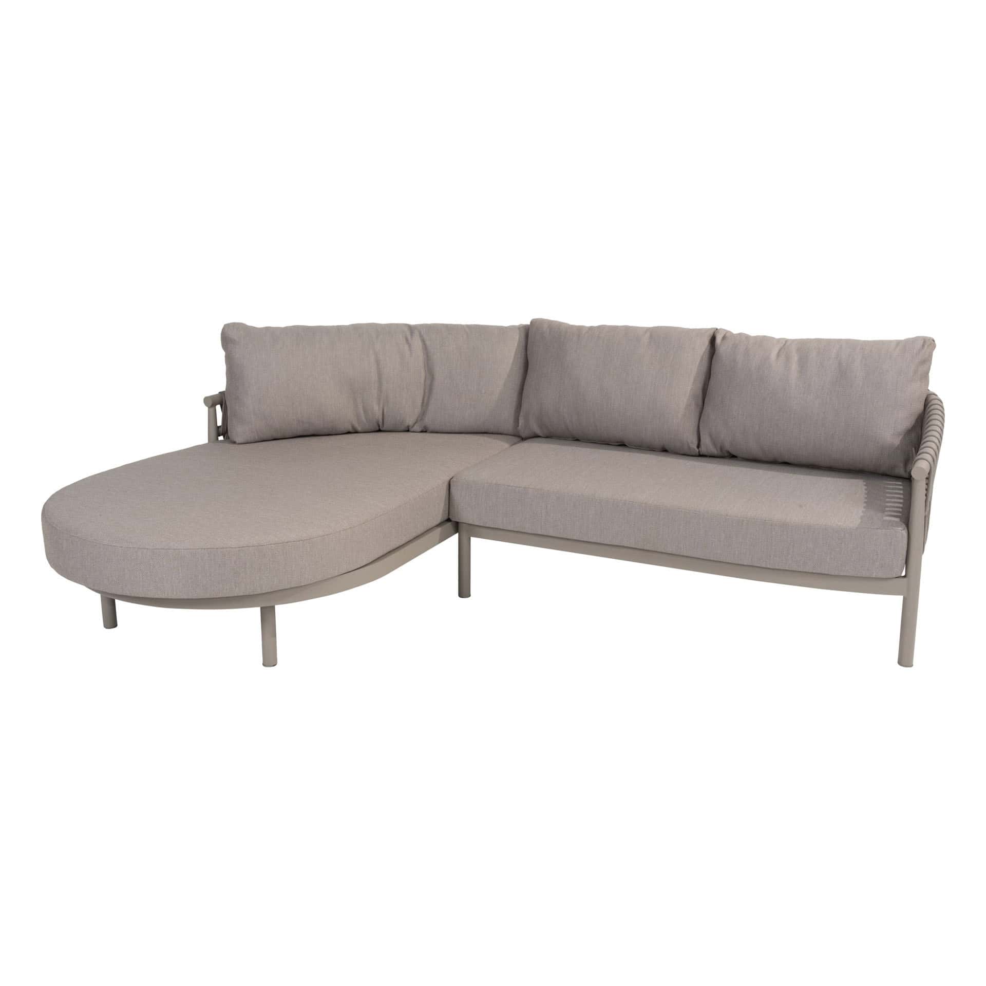 Taste by 4 seasons Catalana loungeset: 2-zits loungebank, armleuning links + chaise longue, armleuning rechts