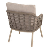 Taste 4SO Puglia low dining stoel + Donato low dining tafel 160 Ø cm latte