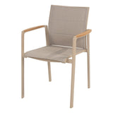 Taste 4SO Cortina stapelbare dining stoel latte