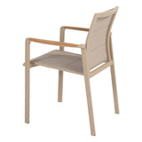 Taste 4SO Cortina stapelbare dining stoel latte