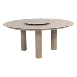 Taste 4SO Puglia dining stoel + Donato tafel latte met geprint keramiek tafelblad 160 Ø cm