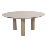 Taste 4SO Puglia dining stoel + Donato tafel latte met geprint keramiek tafelblad 160 Ø cm