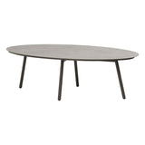 Taste 4SO Salute ovale low dining tafel terre met keramisch tafelblad 220 x 105 cm (H 69)