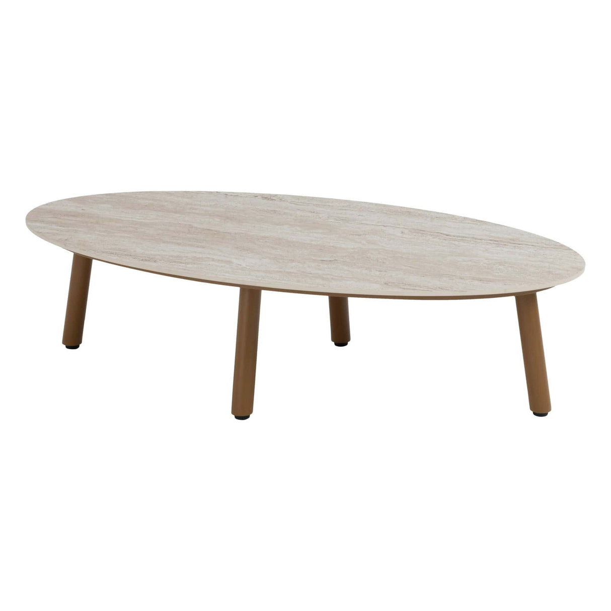 Taste 4SO Salute ovale salontafel amber met keramisch tafelblad 120 x 65 cm (H 30)