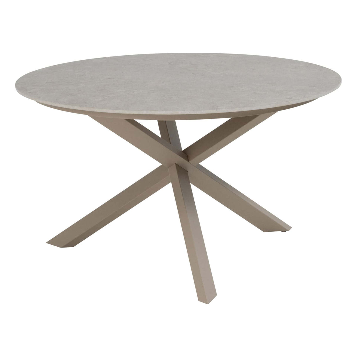 Taste 4SO Prado eettafel keramisch tafelblad latte 130 cm Ø
