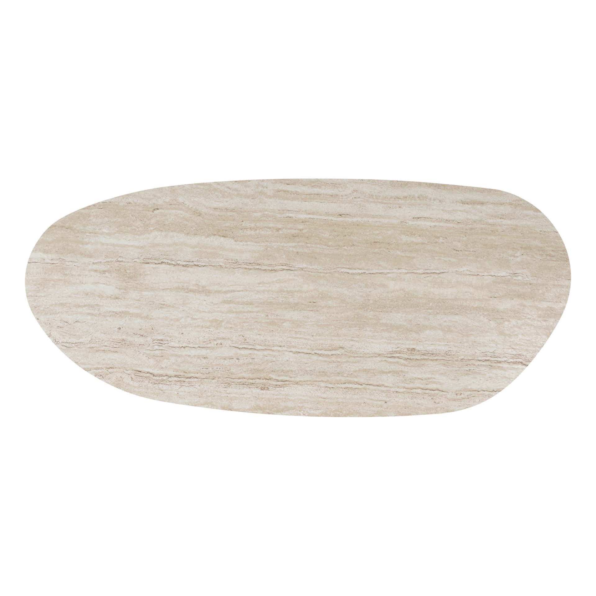 Taste 4SO Estate eettafel amber met keramiek travertin tafelblad 240×105 cm