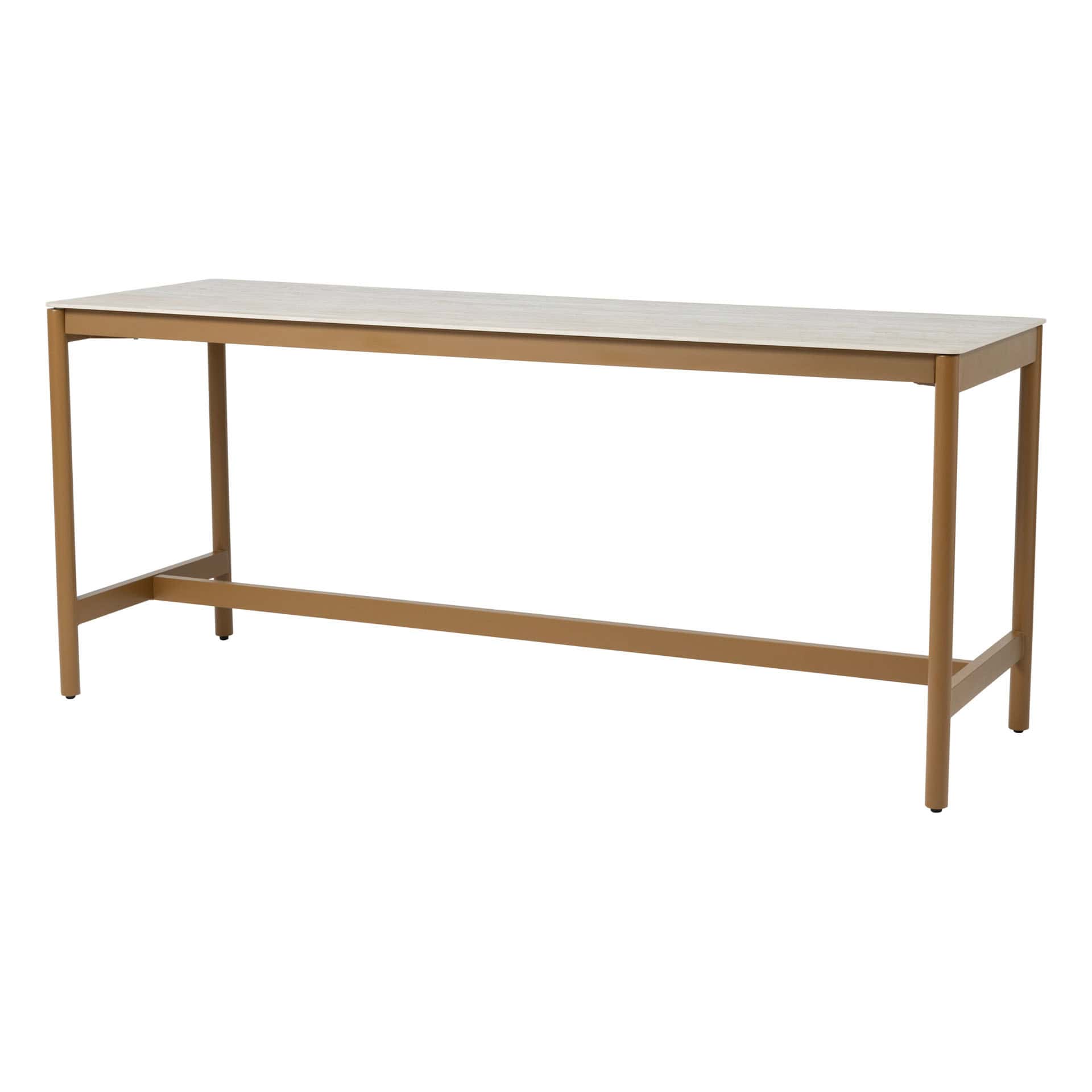 Taste 4SO Soho high dining tafel amber met keramisch tafelblad 220 x 75 cm (H 95)