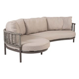 Taste 4SO Puglia modulaire set terre: 2-zits bank, armleuning links + chaise longue, armleuning rechts
