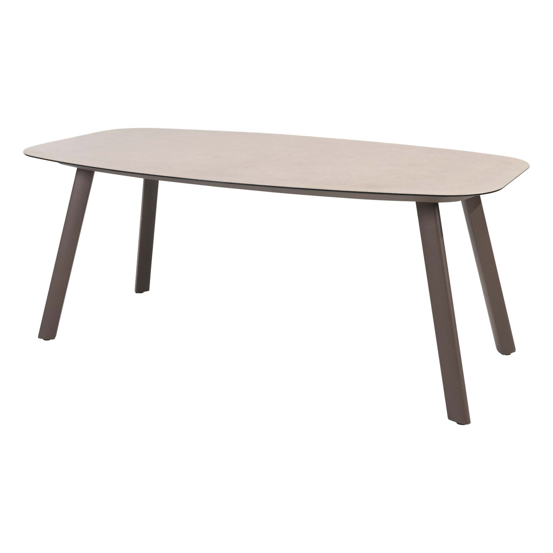 Taste 4SO Manolo eettafel terre met printed keramiek top 180 x 95 cm