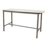 Taste 4SO Cannes high dining + Manolo tafel met geprint keramiek tafelblad 180×95 cm terre