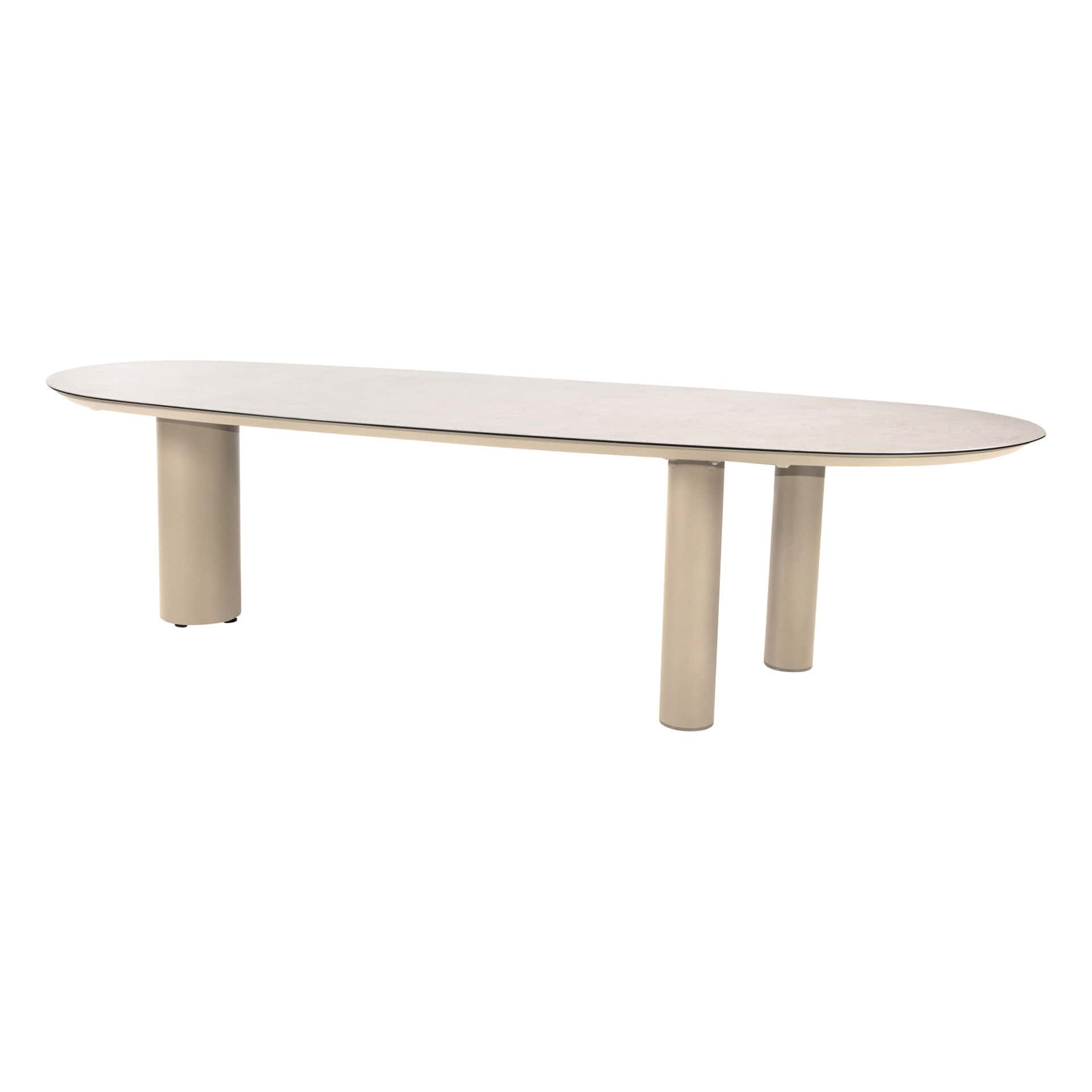 Taste 4SO Denia eettafel latte met geprint keramiek tafelblad 290×110 cm
