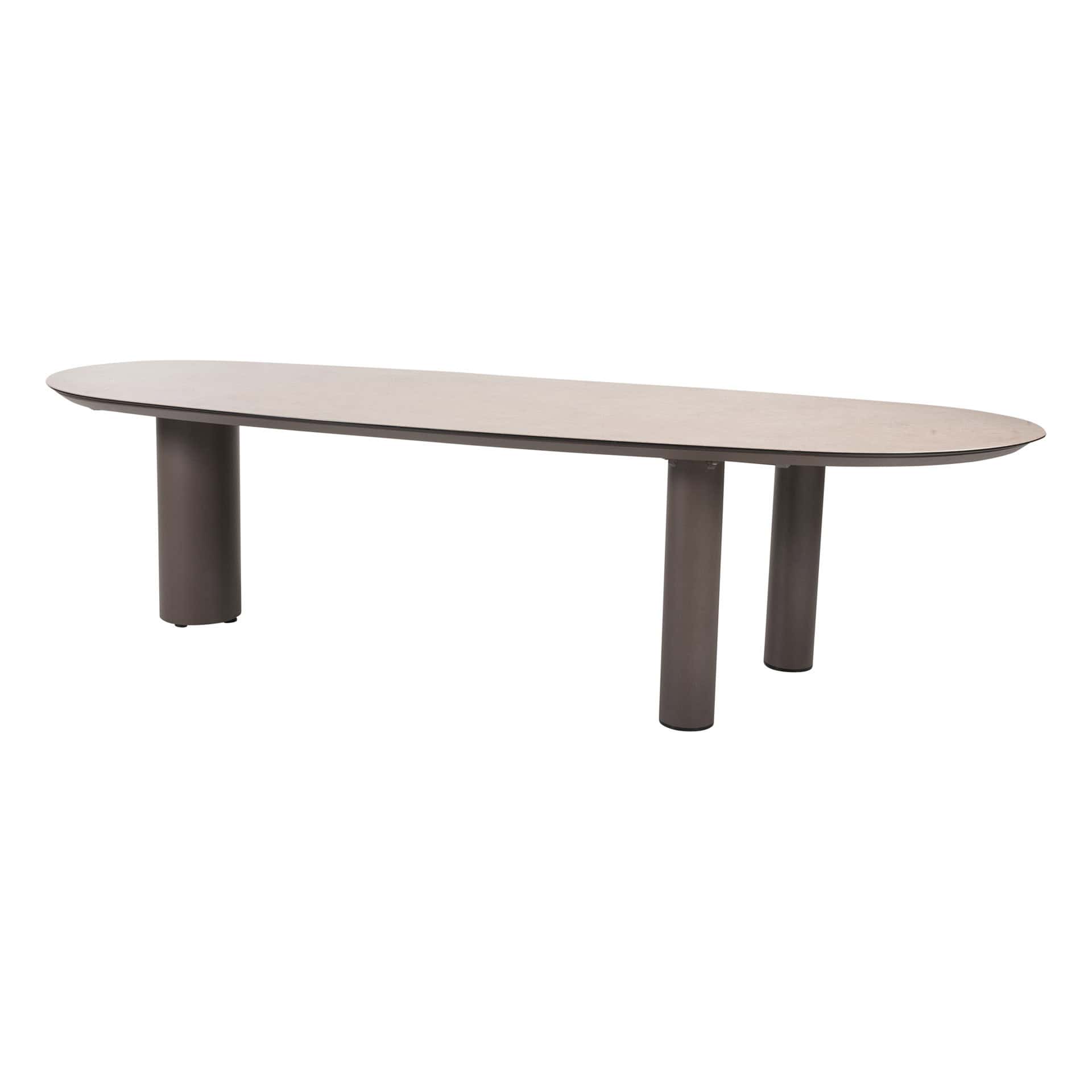 Taste 4SO Denia eettafel terre met geprint keramiek tafelblad 290×110 cm