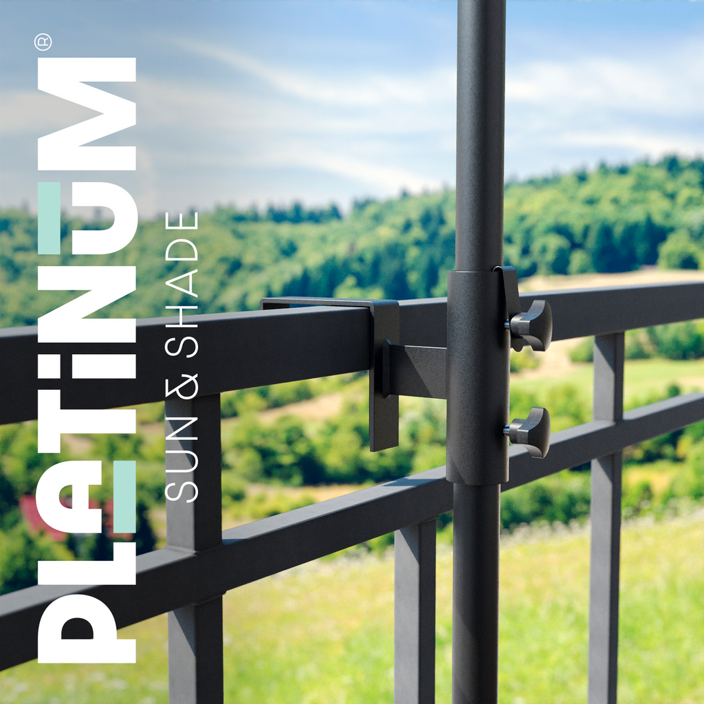 Platinum top railing 11cm, Ø38mm antraciet