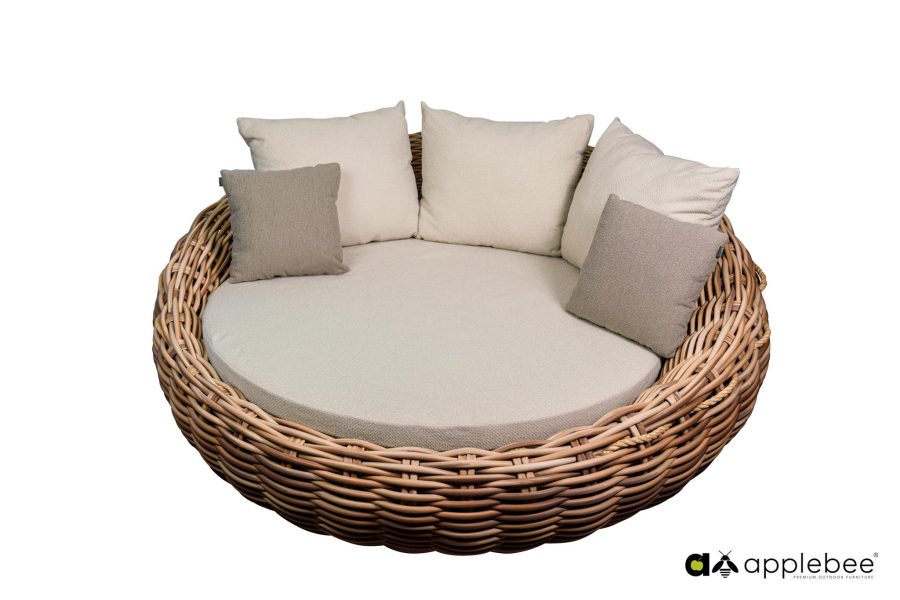 Apple Bee Cocoon daybed 220cm Mocca - Boucle Creme