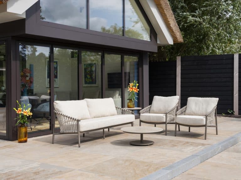 4 Seasons Outdoor Allora 3-zits lounge bank incl. 3 kussens