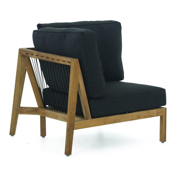 Apple Bee La Croix hoekstuk  84.5cm Teak Naturel/Rope
