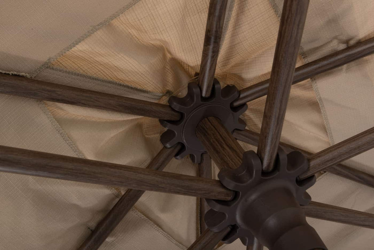 4 Seasons Outdoor Azzurro Ø300cm beach met wenge frame stokparasol