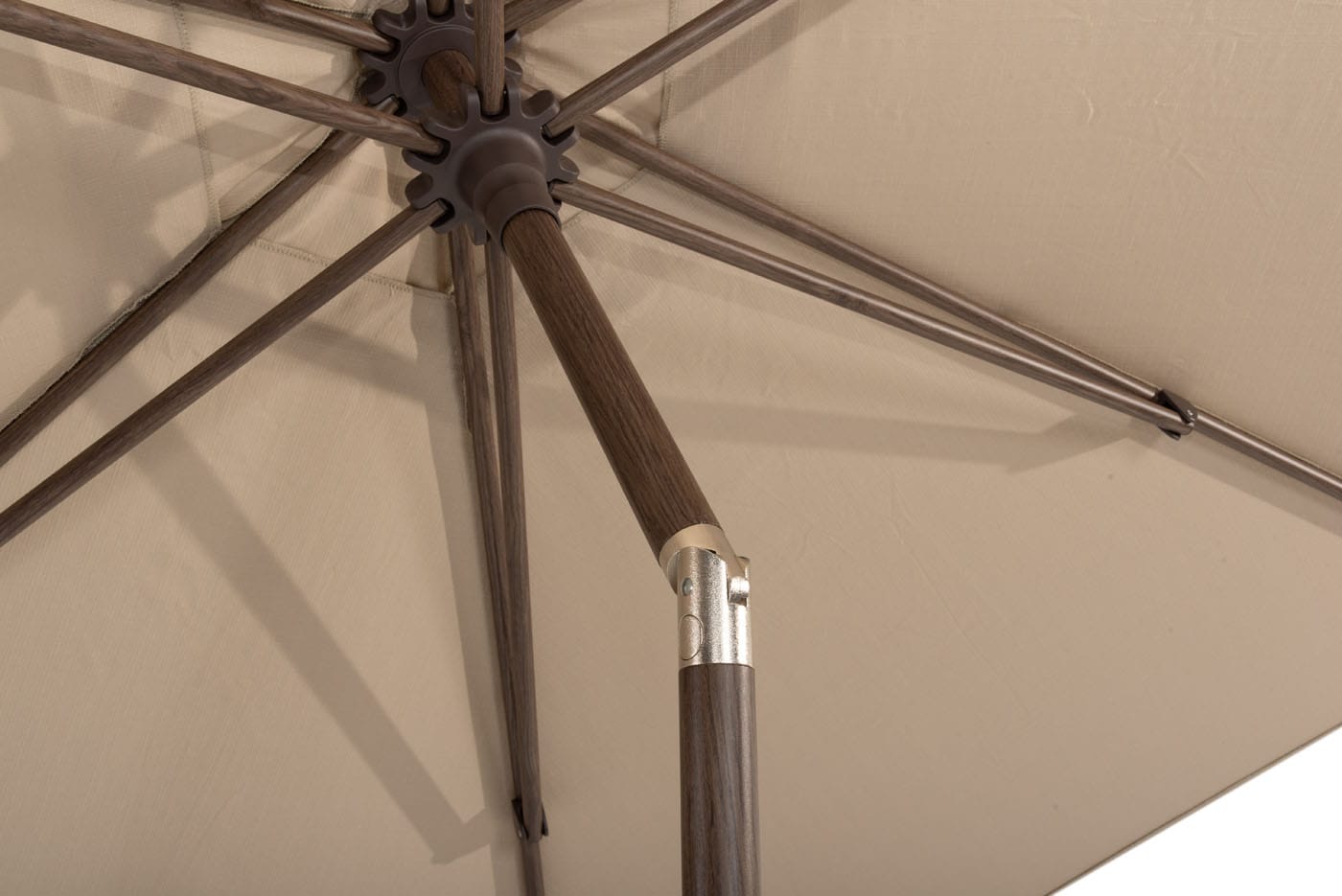 4 Seasons Outdoor Azzurro Ø300cm beach met wenge frame stokparasol