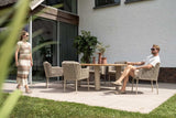 4 Seasons Outdoor Bernini dining stoel latte incl. 2 kussens