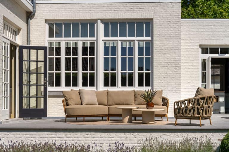 4 Seasons Outdoor Hampton salontafel mortex 80 cm Ø (H 35) 4 Seasons Outdoor