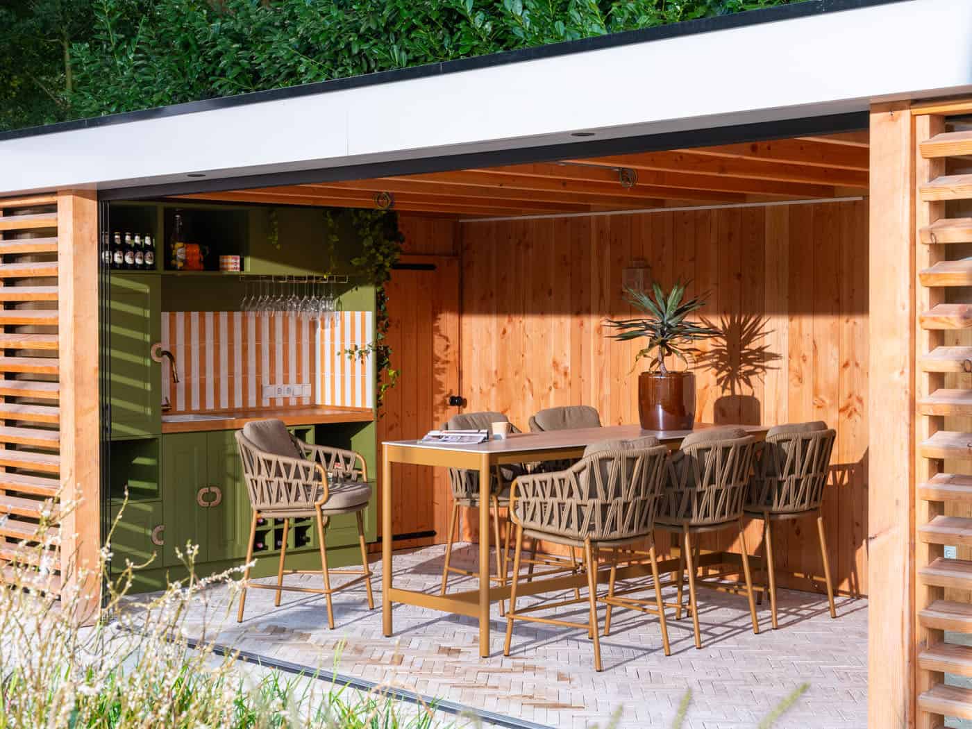 Taste 4SO Soho high dining tafel amber met keramisch tafelblad 220 x 75 cm (H 95)