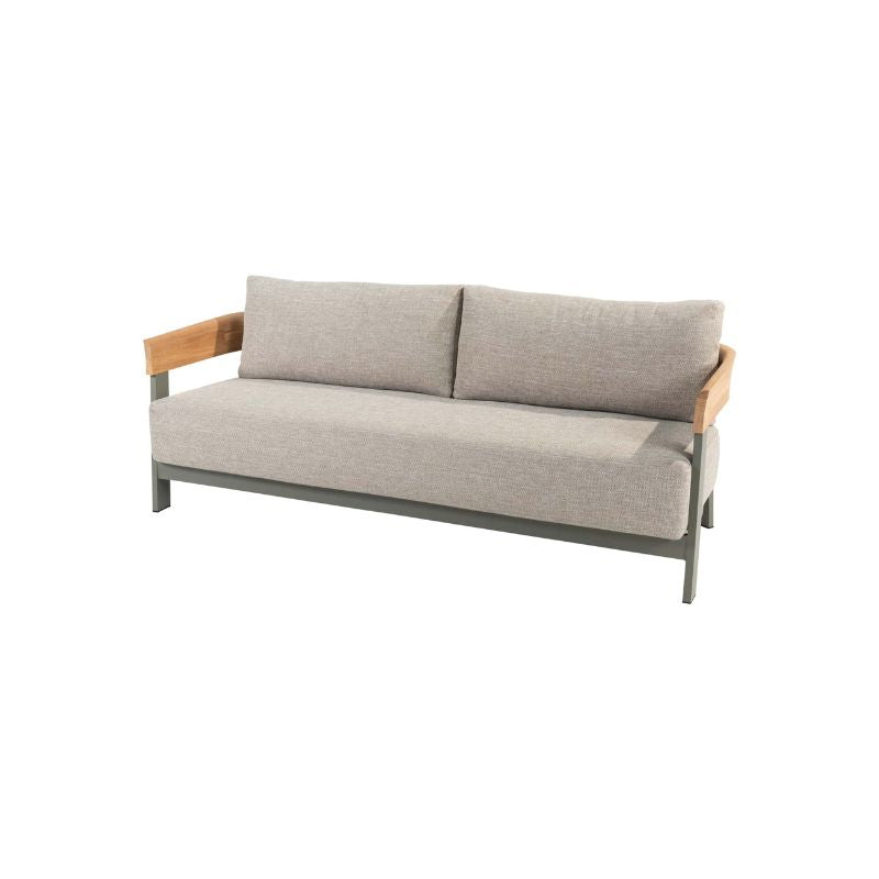 4 Seasons Outdoor Varenna 3-zits lounge bank olive incl. 3 kussens