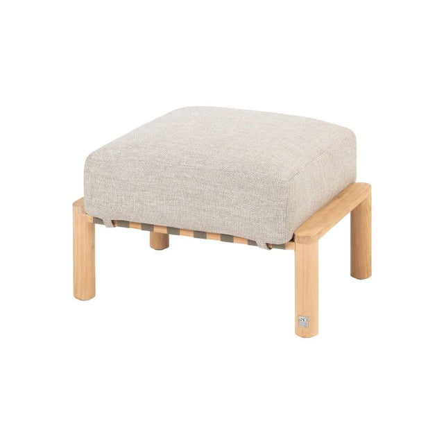 4 Seasons Outdoor Lucas voetenbank teak incl. kussen