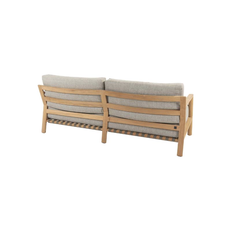 4 Seasons Outdoor Lucas 3-zits lounge bank teak incl. 6 kussens