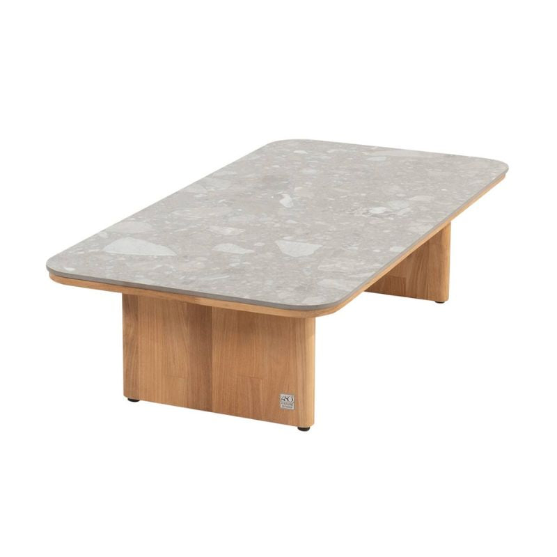 4 Seasons Outdoor Lucas salontafel 120 x 60 x 30 cm Keramiek terrazzo