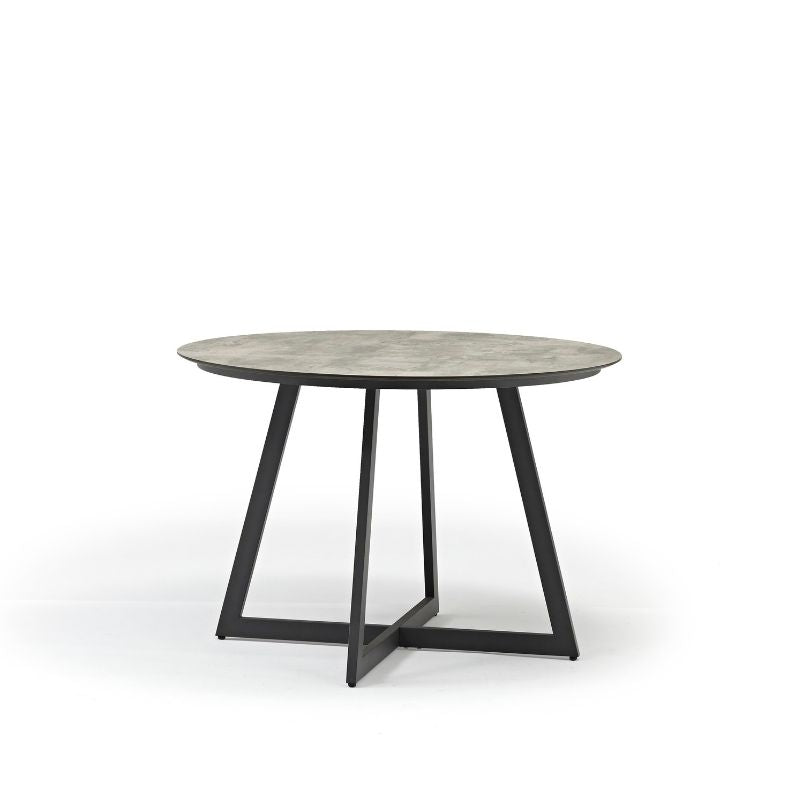 Callisto Paola tafel 120cm rond HPL antraciet