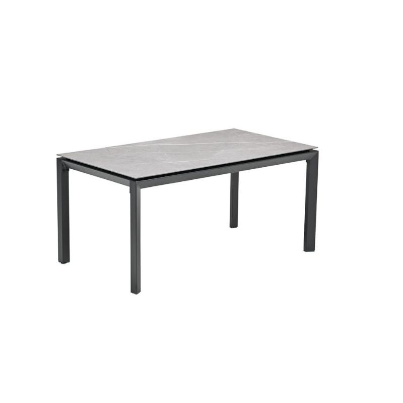 Garden Impressions Domingo tafel 160x90xH73 antraciet frame centostone sicillian grey