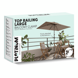 Platinum top railing 18cm, Ø38mm antraciet