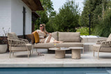 4 Seasons Outdoor Sofie salontafel latte keramisch tafelblad 50 x 60 cm (H 35)