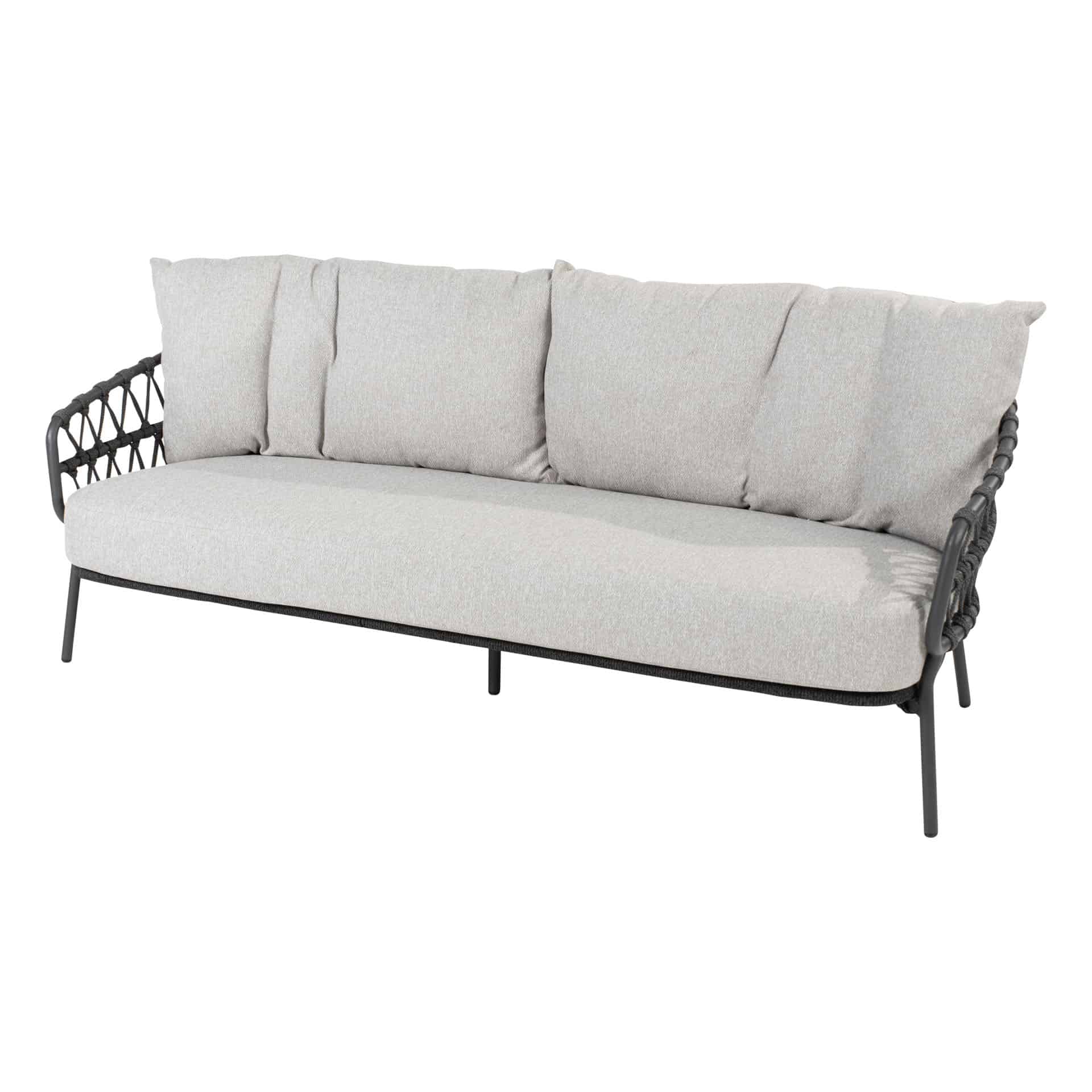 4Seasons Outdoor 3-delige Calpi Sofa Lounge set Antraciet/Licht Grijs