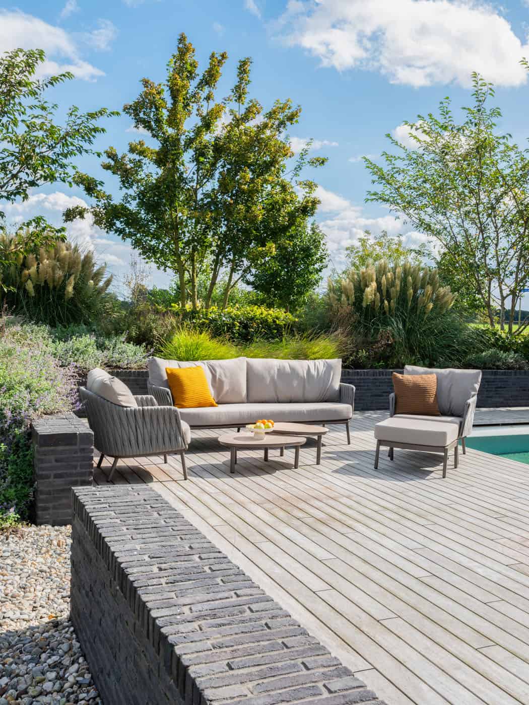 Taste 4SO Cannes loungeset: 3-zits bank + 2x lounge stoel