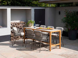 4 Seasons Outdoor Capalbio high dining stoel + Taste 4SO Liam high dining tafel met keramisch blad 220 cm