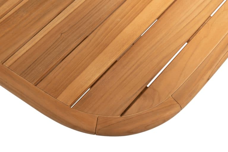 Taste 4SO Capri low dining tafel barrel-vorm teak 240 x 110 cm