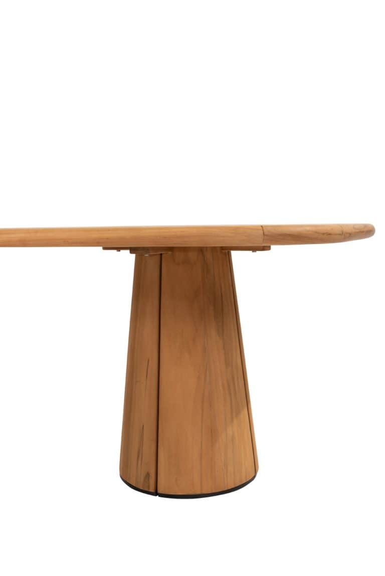 Taste 4SO Capri low dining tafel barrel-vorm teak 240 x 110 cm