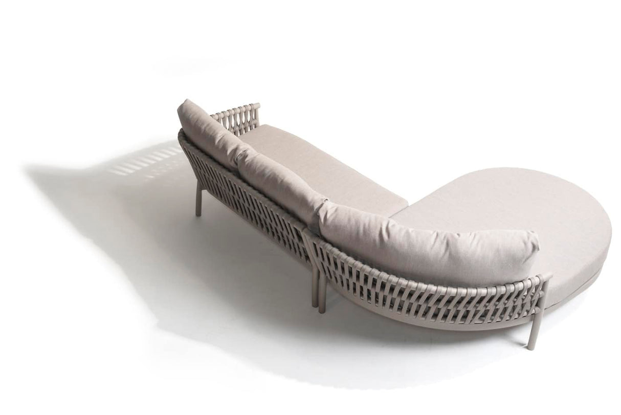 Taste 4SOCatalana loungeset: 2-zits loungebank, armleuning links + chaise longue, armleuning rechts