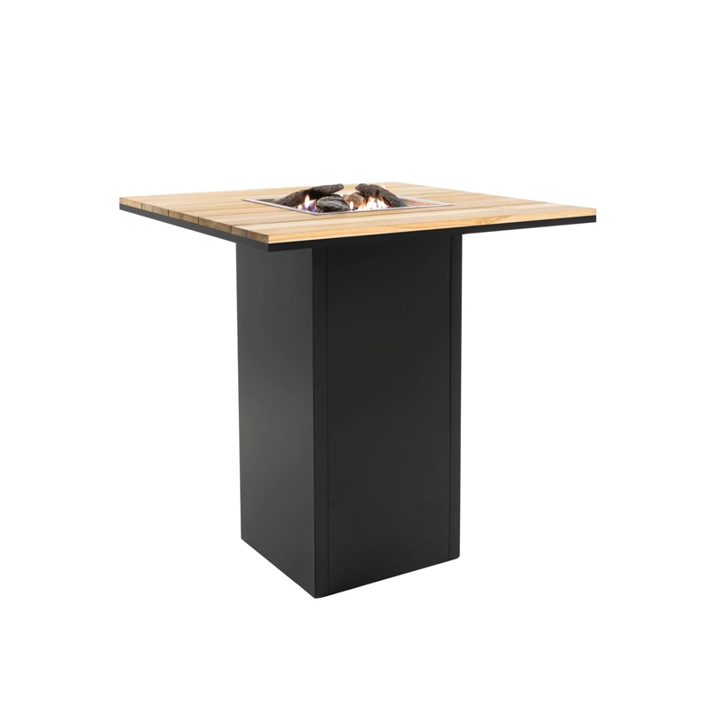 Cosiloft 100 bartable black frame/teak top