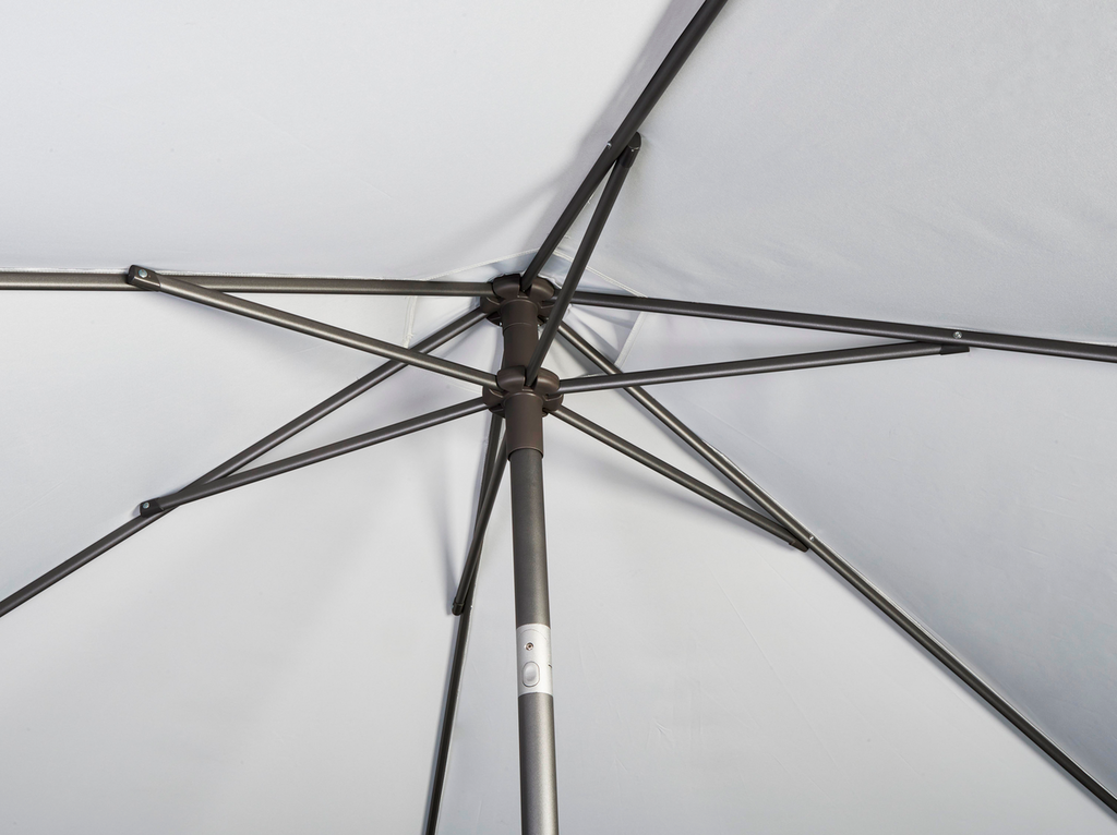 Platinum stokparasol Lisboa 210x150 antraciet frame olijf doek