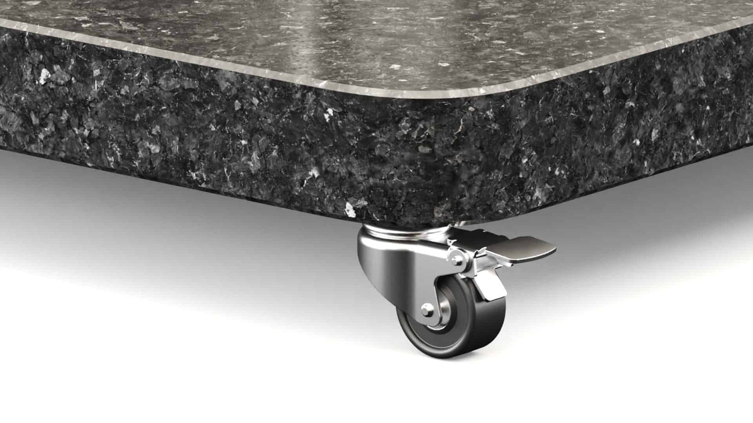 Platinum Ancona round edge 90kg Anthracite grey polished Graniet