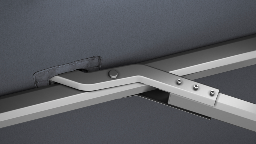 Platinum 320x320 Beaufort premium antraciet frame Faded zwart doek