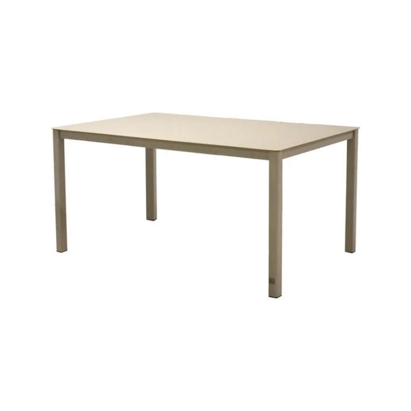 4 Seasons Outdoor Eco dining tafel aluminium 150 x 99 cm. Taupe