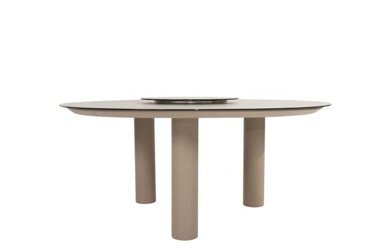 Taste by 4 seasons Donato low dining eettafel 160 cm. Ø latte, met geprint keramiek tafelblad