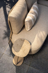 4 Seasons Outdoor Sofie bijzettafel latte met keramisch tafelblad 35 x 30 cm (H 50)