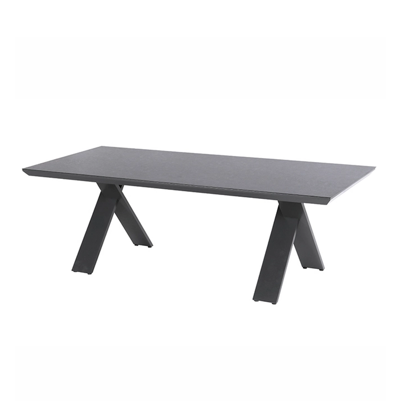 Hartman Xanadu hpl tafel 220x100 antraciet frame charcoal blad