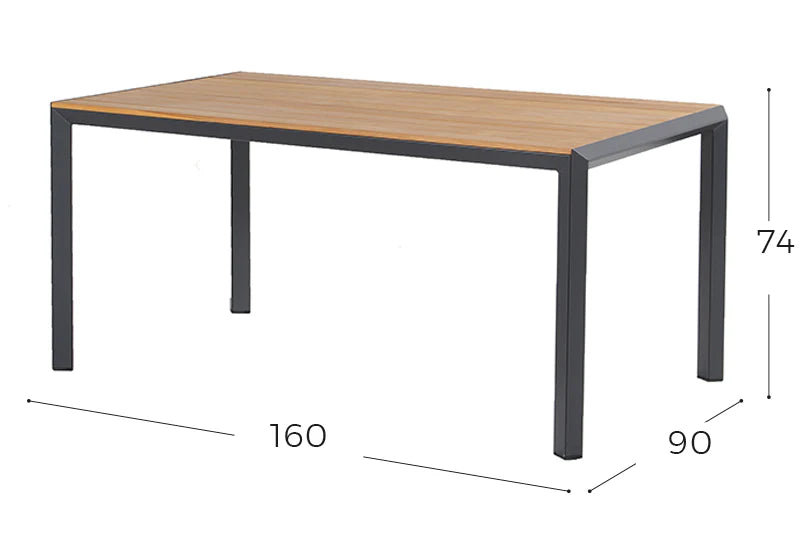 Hartman Aruba Teak Tuintafel 160 x 90 cm