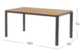 Hartman Aruba Teak Tuintafel 160 x 90 cm